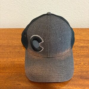 Yocolorado Colorado C Logo Trucker Hat Mesh Back Adjustable‎ Snapback Gray
